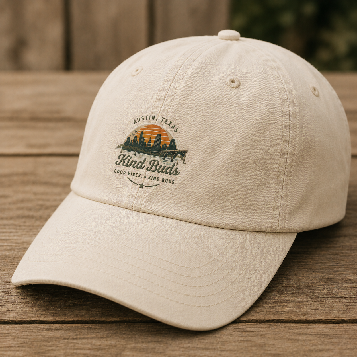 Kind Buds washed dad hat — Austin, Texas